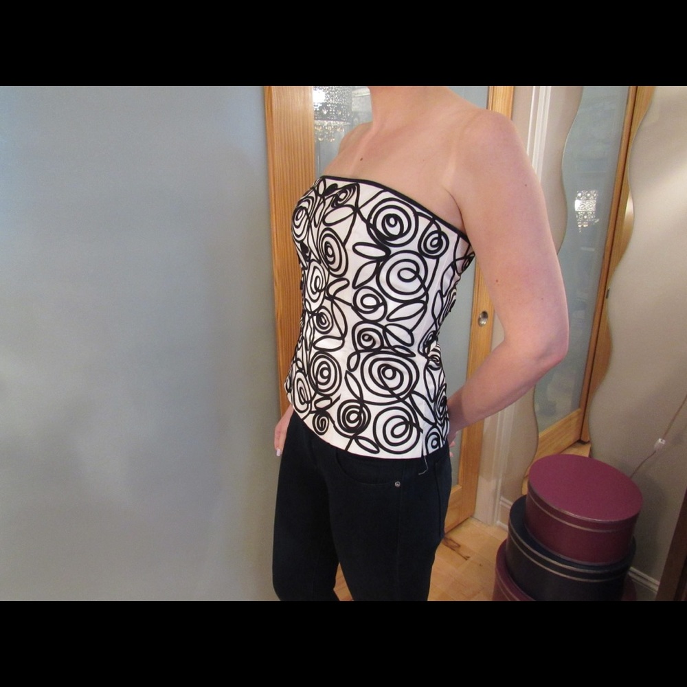 Black House White Market corset tube top crop top